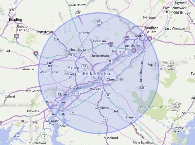 Service Area - Philadelphia