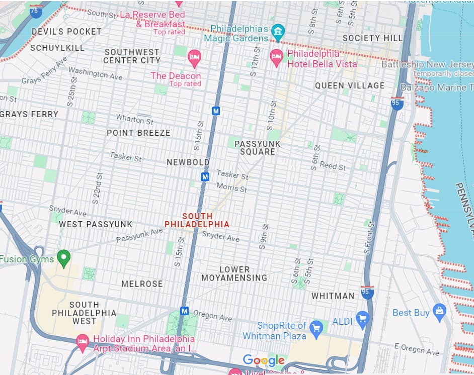 Our Locations in South Philadelphia