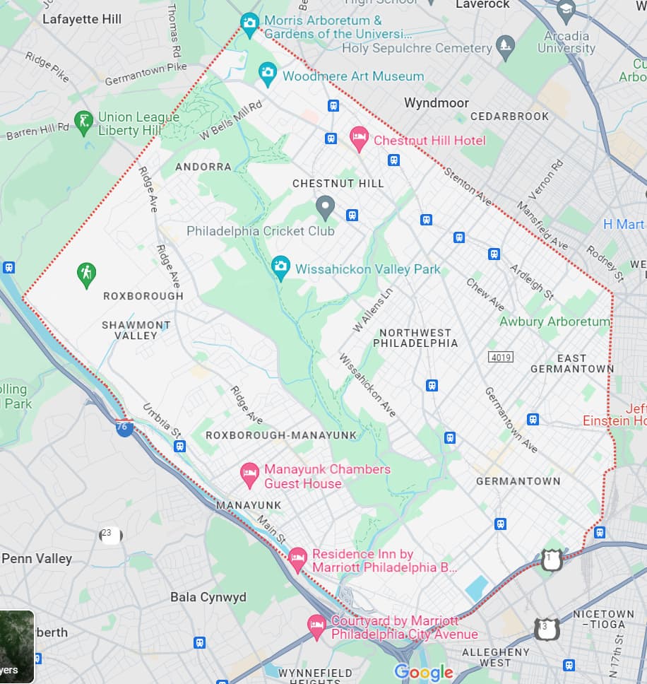 Our Locations in Northwest Philadelphia