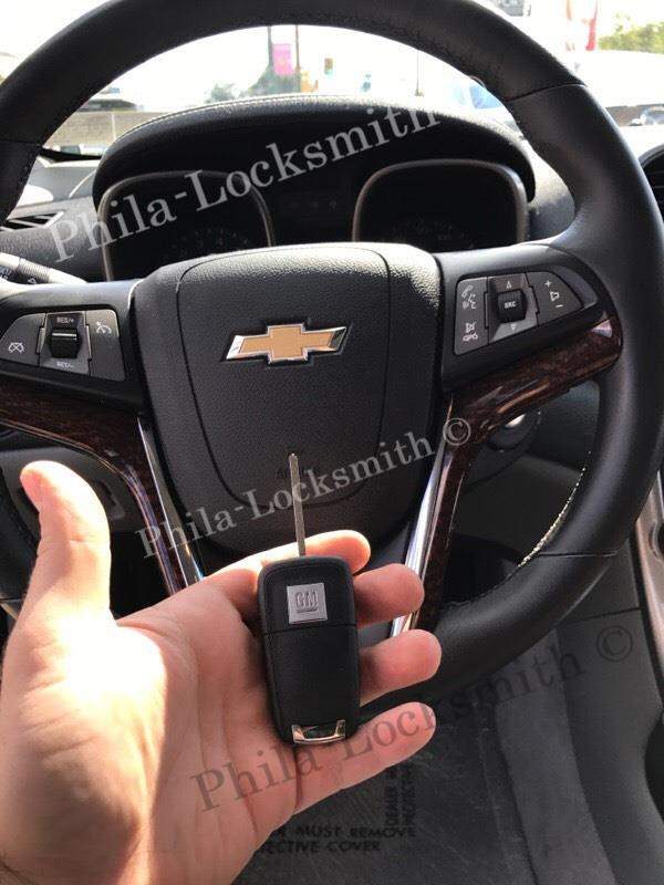 GMC key service Philadelphia — GM Flip Key Cut & Programmed — Phila Locksmith